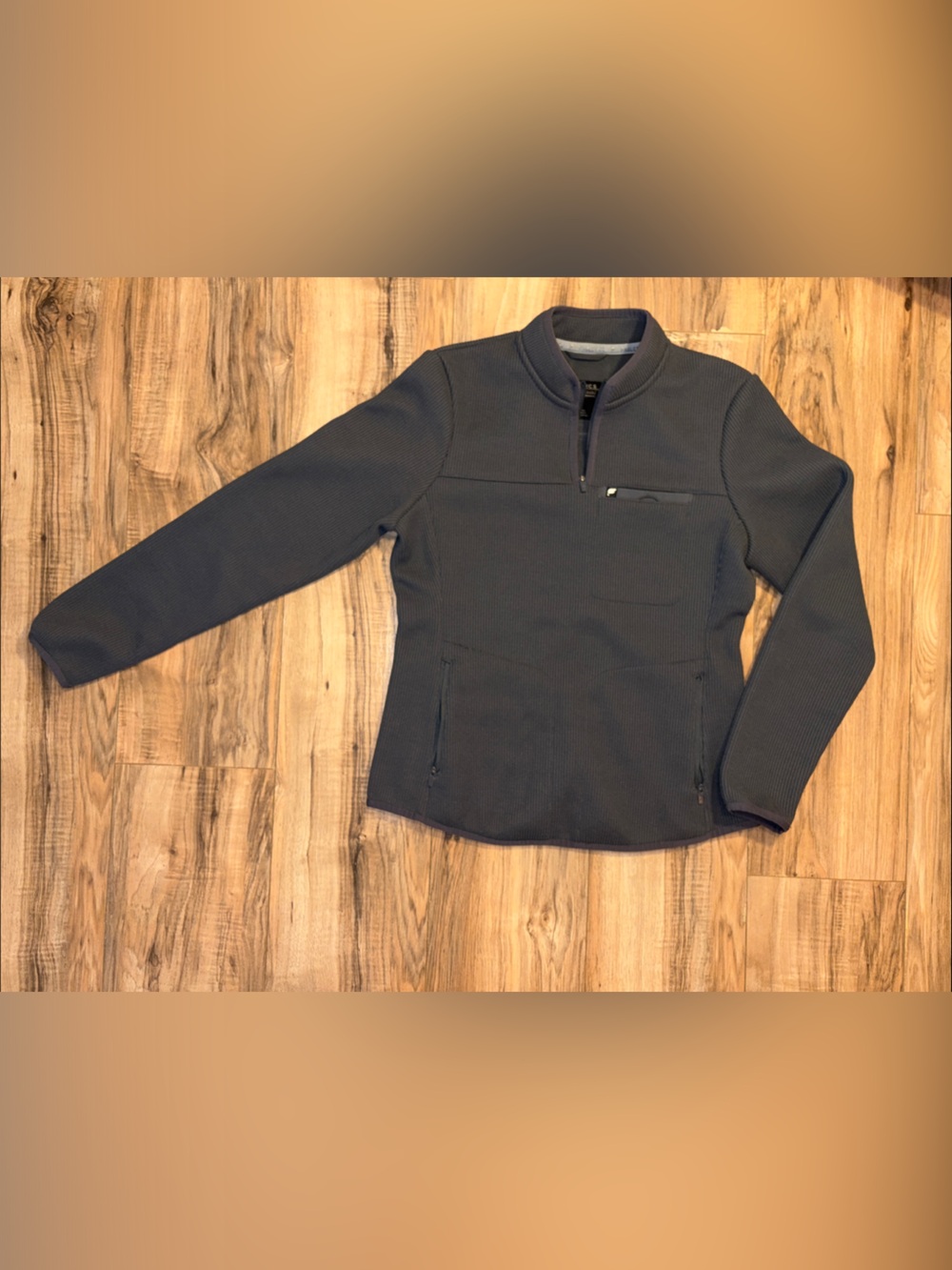 Women’s Fabletics Brand - Pace Quarter Zip Scrub Jacket - Small - Dark Grey